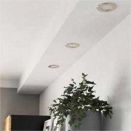 Loops Sleek Satin Nickel Ceiling Spotlight for Modern Home Interiors in Metallics - thumbnail 6