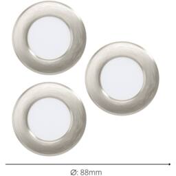 Loops Sleek Satin Nickel Ceiling Spotlight for Modern Home Interiors in Metallics - thumbnail 4