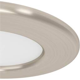 Loops Sleek Satin Nickel Ceiling Spotlight for Modern Home Interiors in Metallics - thumbnail 5