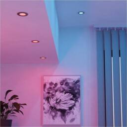 Loops Sleek Satin Nickel Ceiling Spotlight for Modern Home Interiors in Metallics - thumbnail 7