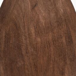 Ruma Mango Wood Curved Table Lamp Base with Linen Drum Shade in Brown - thumbnail 4