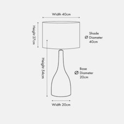 Ruma Mango Wood Curved Table Lamp Base with Linen Drum Shade in Brown - thumbnail 6