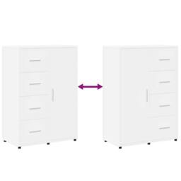 Berkfield Home Sideboard White 60x31x84 cm Engineered Wood - Size: 60 x 31 x 84 cm - thumbnail 8