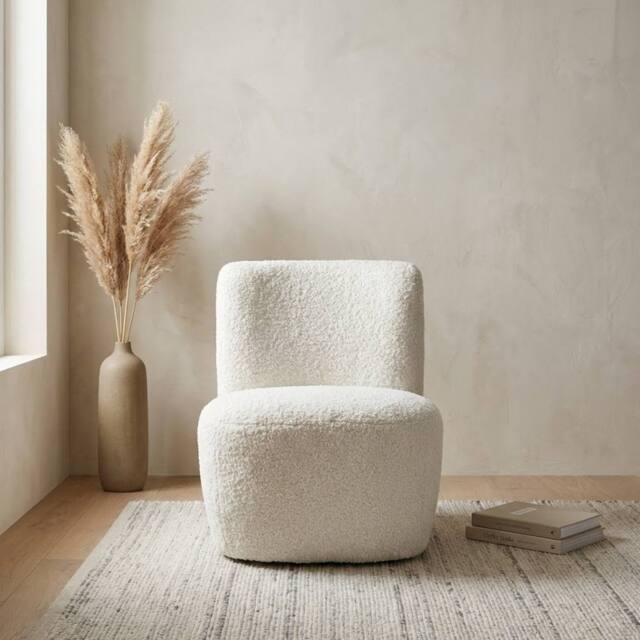 Garden Greatness Evie Teddy Fleece Natural Armchair - Size: 1 Pack