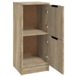 Berkfield Home Sideboards 2 pcs Sonoma Oak 30x30x70 cm Engineered Wood in Brown - Size: 30 x 30 x 70 cm - thumbnail 6