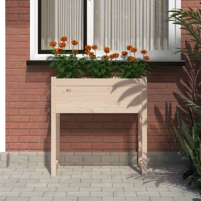 Berkfield Home Planter 78x40x81 cm Solid Wood Pine in Light Tan - Size: 78 x 40 x 81 cm - image 1