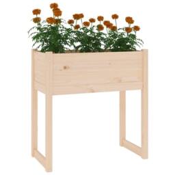 Berkfield Home Planter 78x40x81 cm Solid Wood Pine in Light Tan - Size: 78 x 40 x 81 cm - thumbnail 4