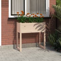 Berkfield Home Planter 78x40x81 cm Solid Wood Pine in Light Tan - Size: 78 x 40 x 81 cm - thumbnail 2