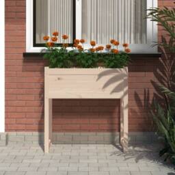 Berkfield Home Planter 78x40x81 cm Solid Wood Pine in Light Tan - Size: 78 x 40 x 81 cm - thumbnail 1