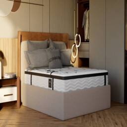 Prime Heated 3000 Gel Pocket Mattress in Natural White - Size: Double - thumbnail 4