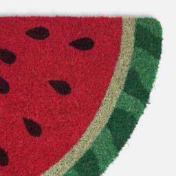 OHS Watermelon Shaped Coir Doormat Novelty Non Slip Door Rug in Red - Size: Medium - thumbnail 5