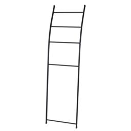 Showerdrape Apex Black Bathroom Freestanding Towel Rail Storage Ladder - thumbnail 4