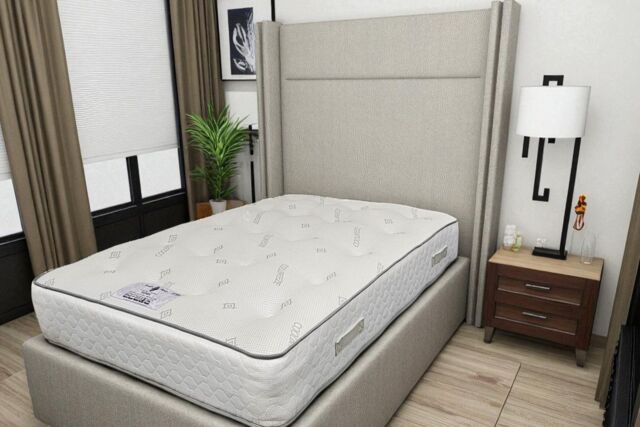 Knight Sleep York 3000 Medium Firm Pocket Spring Mattress Two Sided in White - Size: King - image 1