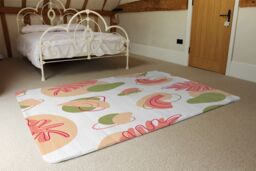 Benjamin Tate Design Botanical Elements With Line Art Designer Rug in Natural - Size: Large - thumbnail 3