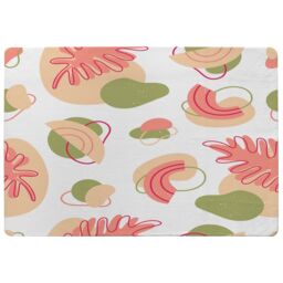 Benjamin Tate Design Botanical Elements With Line Art Designer Rug in Natural - Size: Large - thumbnail 1