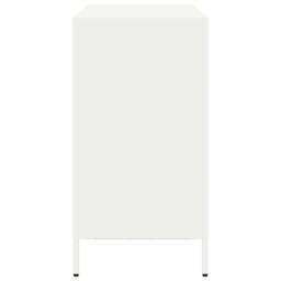 Berkfield Home Sideboard¬†White 101.5x39x73.5 cm Cold-rolled Steel in White - thumbnail 6