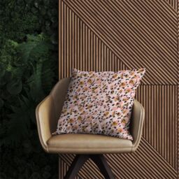 Warren Reed - Designer Hand Drawn Pink Leopard Print Outdoor Cushion - Size: 45 cm x 45 cm - thumbnail 2