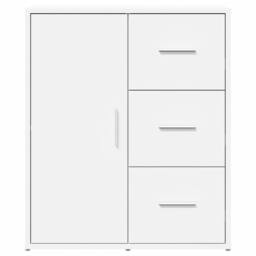 Berkfield Home Sideboards 2 pcs White 60x31x70 cm Engineered Wood - Size: 60 x 31 x 70 cm - thumbnail 5