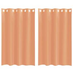 Berkfield Home Voile Curtains with Grommets 2 pcs Terracotta in Burnt Orange - thumbnail 3