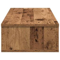 Berkfield Home Wall Shelf with Drawers Old Wood 80x31x17 cm Engineered Wood in Brown - Size: 80 x 31 x 17 cm - thumbnail 5