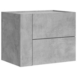 Berkfield Home Wall-mounted Bedside Cabinets 2 pcs Concrete Grey 45x30x35 cm - Size: 45 x 30 x 35 cm - thumbnail 5