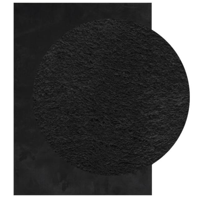 Berkfield Home Rug HUARTE Short Pile Soft & Washable Black 200x280 cm - Size: Medium - image 1