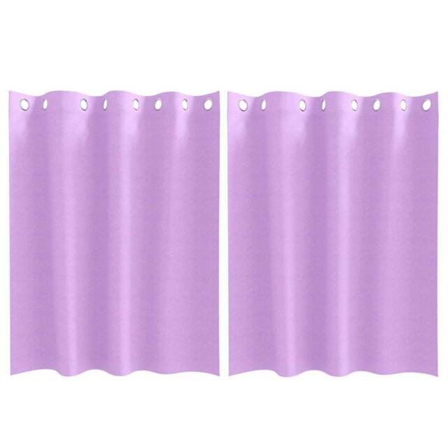Berkfield Home Curtains with Curtains 2 pcs Purple 140 x 140 cm Polyester in Lavender - image 1