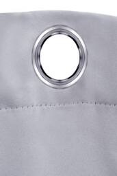 H&O Direct Light Grey Grommet Top Polyester Blackout Curtains Pair, 229cm W x 229 cm H - thumbnail 4