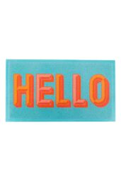 Artsy Mats Hello Doormat (70 x 40cm) in Blue - Size: 40 cm x 70 cm - thumbnail 3