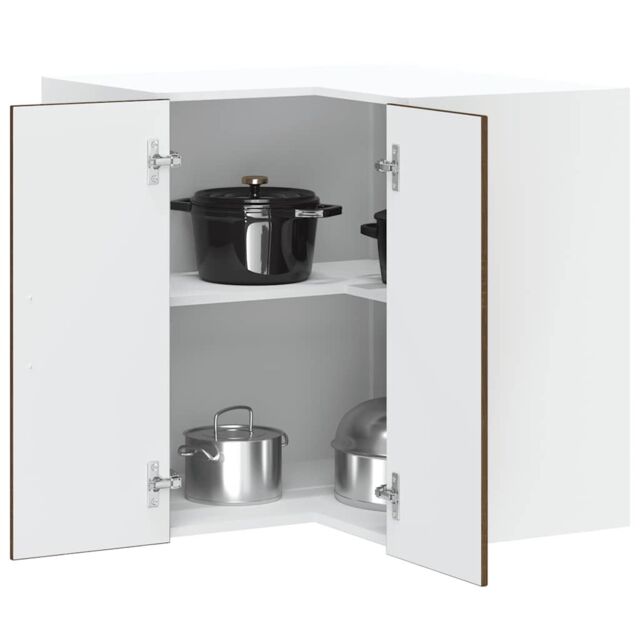 "Berkfield Home Kitchen Wall Corner Cabinet ""Porto"" Brown Oak Engineered Wood" - image 1