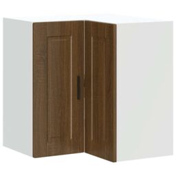 "Berkfield Home Kitchen Wall Corner Cabinet ""Porto"" Brown Oak Engineered Wood" - thumbnail 2