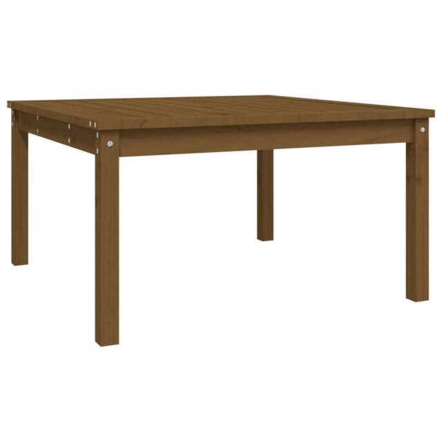 Berkfield Home Garden Table Honey Brown 82.5x82.5x45 cm Solid Wood Pine - image 1