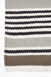 Homescapes Modern Scandinavian Style Striped Cotton Hall Runner, 66 x 200 cm in Grey - Size: 66 cm x 200 cm - thumbnail 3