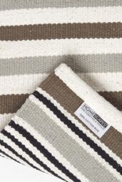 Homescapes Modern Scandinavian Style Striped Cotton Hall Runner, 66 x 200 cm in Grey - Size: 66 cm x 200 cm - thumbnail 5