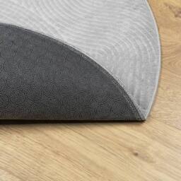 Berkfield Home Rug IZA Short Pile Scandinavian Look Grey √ò 80 cm - Size: Medium - thumbnail 5