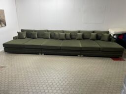 HOB Furniture Thomas Linear Luxury Cinema Sofa - 10ftx6ft in Dark Grey - thumbnail 2
