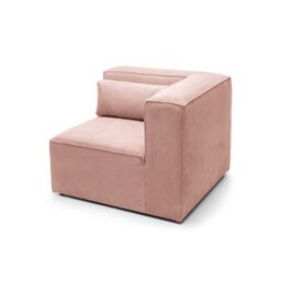 Abakus Direct Doris Corner Unit in Pink Cord Chenille - thumbnail 5