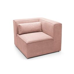 Abakus Direct Doris Corner Unit in Pink Cord Chenille - thumbnail 4