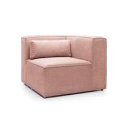 Abakus Direct Doris Corner Unit in Pink Cord Chenille - thumbnail 2
