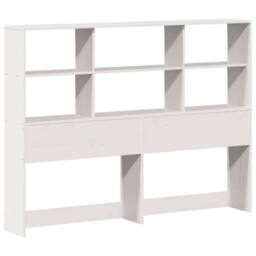 Berkfield Home Decorative Bookcase Bed without Mattress White 160x200cm Solid Wo - Size: 160x200 cm - thumbnail 6