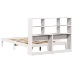 Berkfield Home Decorative Bookcase Bed without Mattress White 160x200cm Solid Wo - Size: 160x200 cm - thumbnail 8