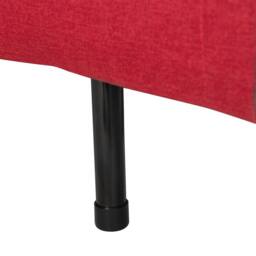 Wyld and Coco Red Fabric Single Sofa Bed - Compact Fold-Out Sleeper - thumbnail 9