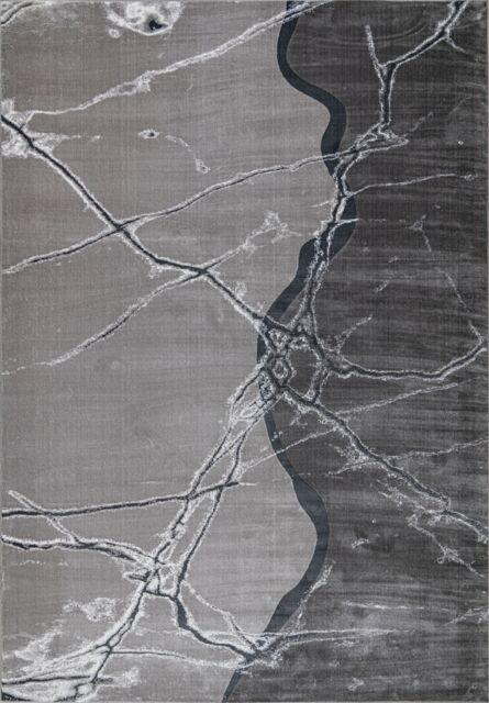 London Rug Company Mila Luxury Abstract Short Pile Rug in Grey - Size: 160 cm x 230 cm - image 1