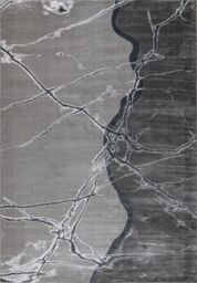 London Rug Company Mila Luxury Abstract Short Pile Rug in Grey - Size: 160 cm x 230 cm - thumbnail 1