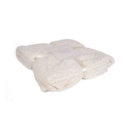 Voltico Super Soft Cuddle Throw 130 x 180cm - Soft Sofa & Bed Blanket in Cream - Size: 130 cm x 180 cm - thumbnail 5