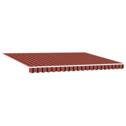 Berkfield Home Manual Retractable Awning Orange & Brown 450x300 cm - thumbnail 4