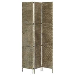 Berkfield Home 3-Panel Room Divider Brown 116x160 cm Water Hyacinth - thumbnail 3