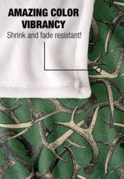 JQ Licensing Deer Antlers Hunting Pattern Silky Touch Super Soft Throw Blanket 152 X 127 cm in White - thumbnail 4