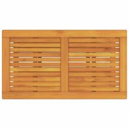 Berkfield Home Modern Coffee Table 110x55x45 cm Solid Acacia Wood in Brown - Size: 110 x 55 x 45 cm - thumbnail 7