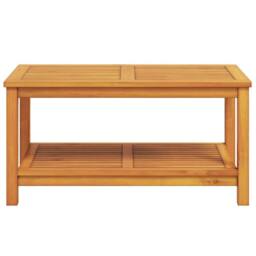 Berkfield Home Modern Coffee Table 110x55x45 cm Solid Acacia Wood in Brown - Size: 110 x 55 x 45 cm - thumbnail 4
